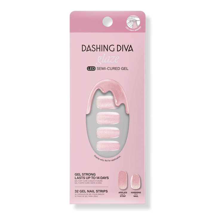 Dashing Diva Ballerina Blush Glaze Semi - Cured Gel Art #1