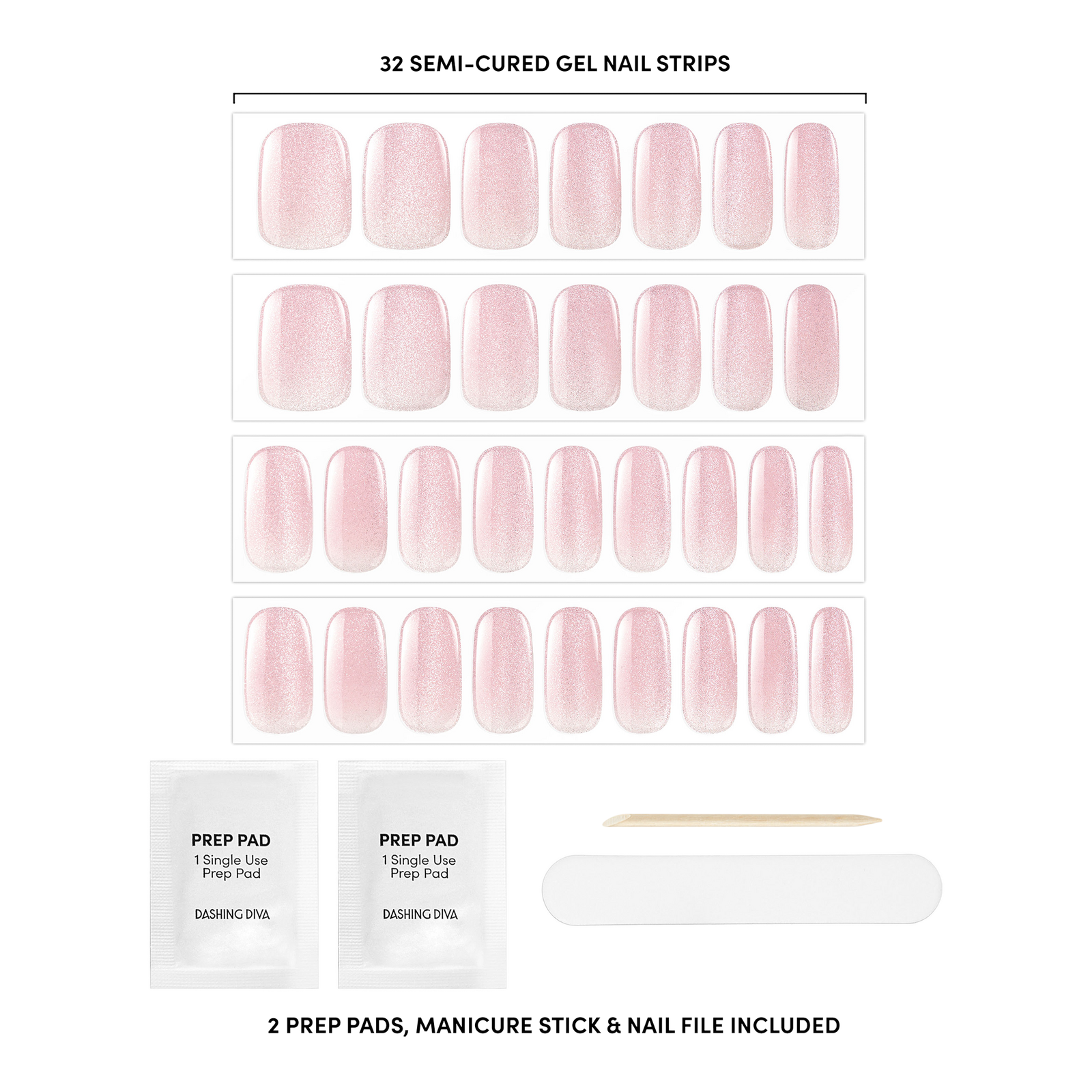Ballerina Blush Glaze Semi - Cured Gel Art