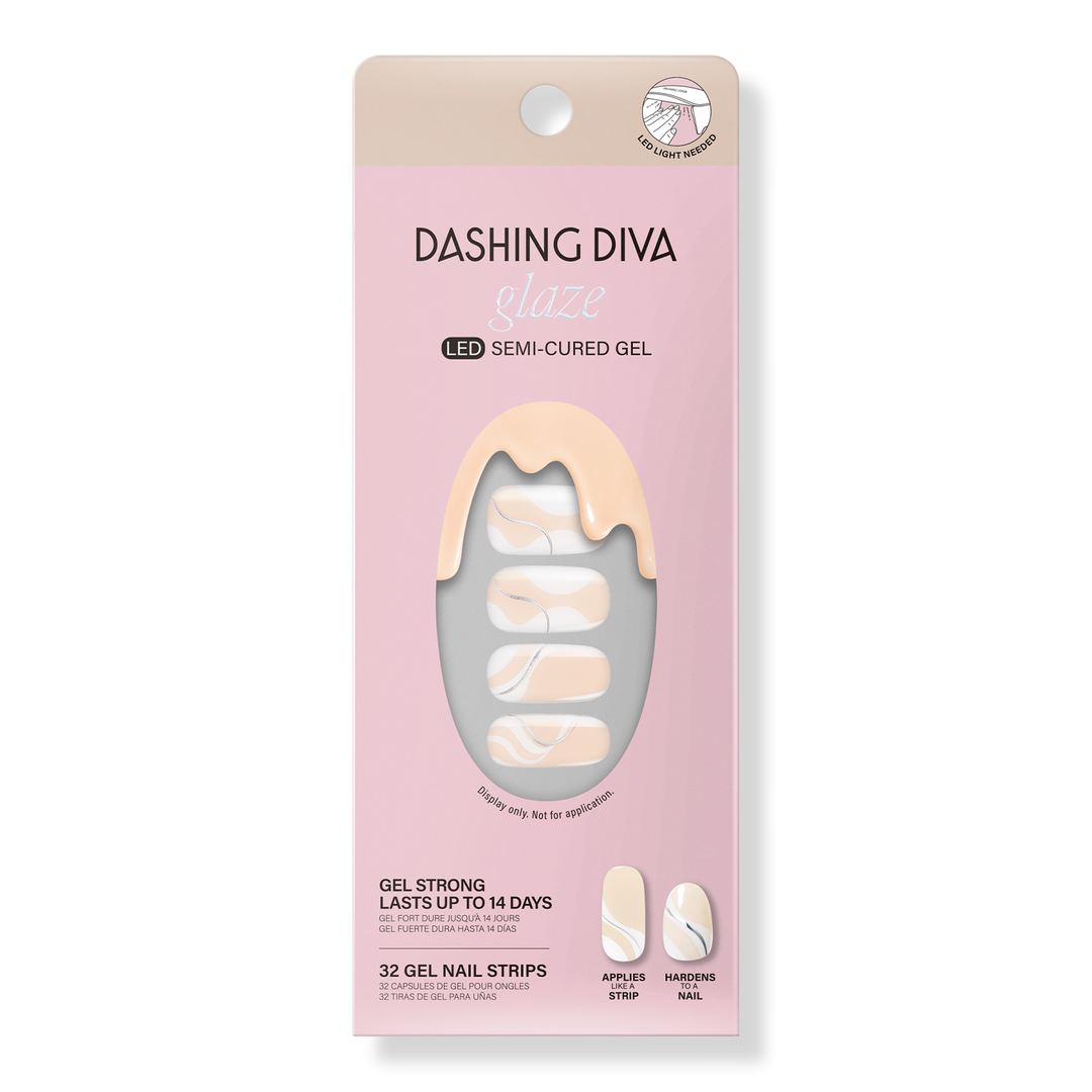 Dashing Diva Wavy Gravy Glaze Semi-Cured Gel Art #1