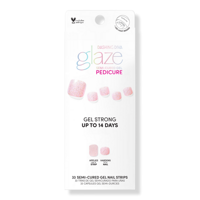 Dashing Diva Jack Frost Glaze Semi-Cured Gel Art Pedi