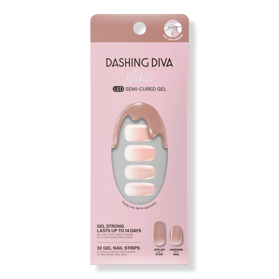 Dashing Diva Velvet Blush Glaze Semi-Cured Gel Art