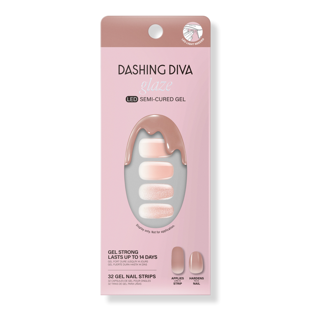Dashing Diva Velvet Blush Glaze Semi-cured Gel Art