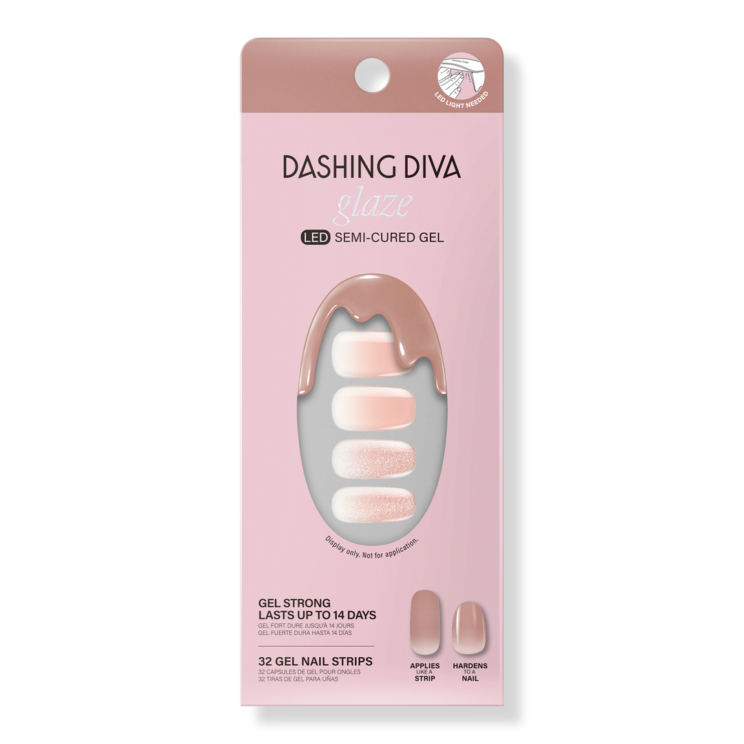 Dashing Diva Velvet Blush Glaze Semi-Cured Gel Art #1