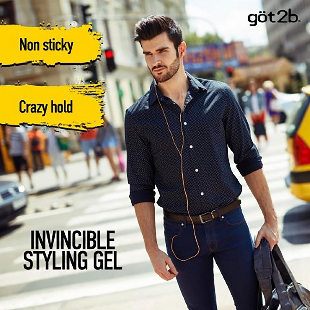 Got2b Ultra Glued Styling Gel, Invincible - 6 oz