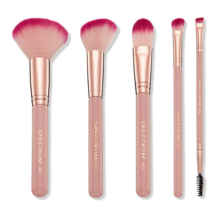 Spectrum Rose Quartz 5-Piece Brush Set #1