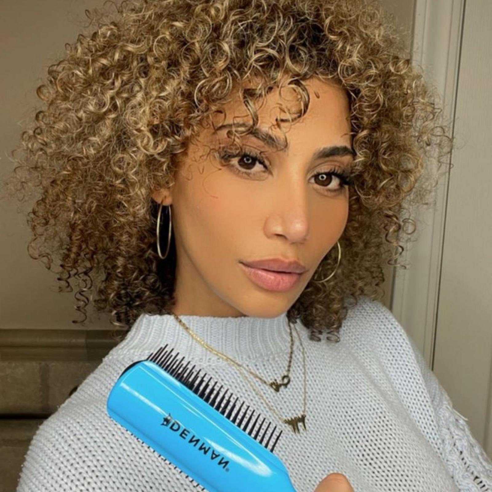 D4 Original Styler 9 Row Hairbrush - Blue