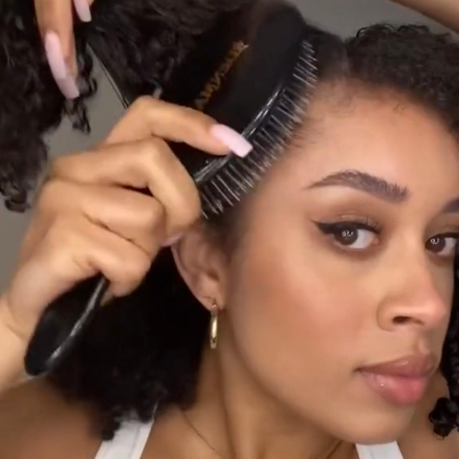 D81M Black Style & Shine Medium Hairbrush