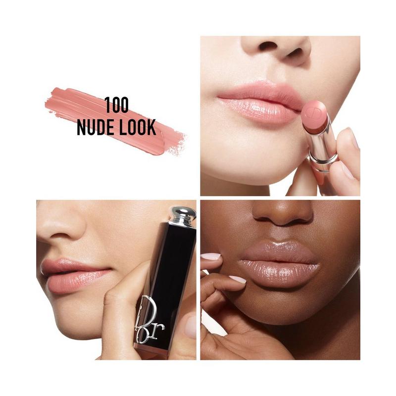 Dior - 100 Nude Look Addict Shine Lipstick | Ulta Beauty
