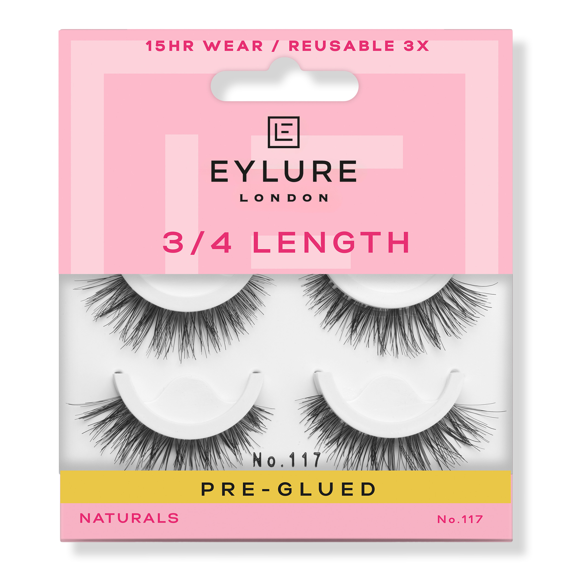 Eylure Pre-Glued Light & Wispy No. 117 Eyelashes Twin Pack #1