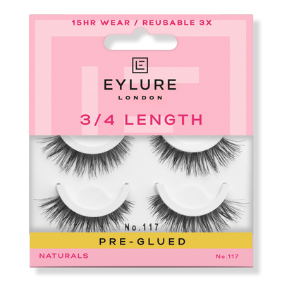 Eylure Pre-Glued Light & Wispy No. 117 Eyelashes Twin Pack