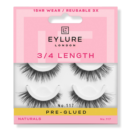 Eylure Pre-Glued Light & Wispy No. 117 Eyelashes Twin Pack