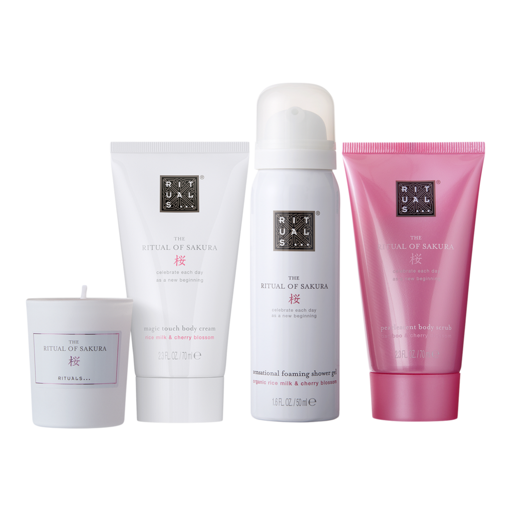 RITUALS The Ritual of Sakura Gift Set, L - 4 Body Care & Home Products with Cherry  Blossom & Rice Milk - Skin Nourishing Properties & Enchanting Fragrance :  : Beauty