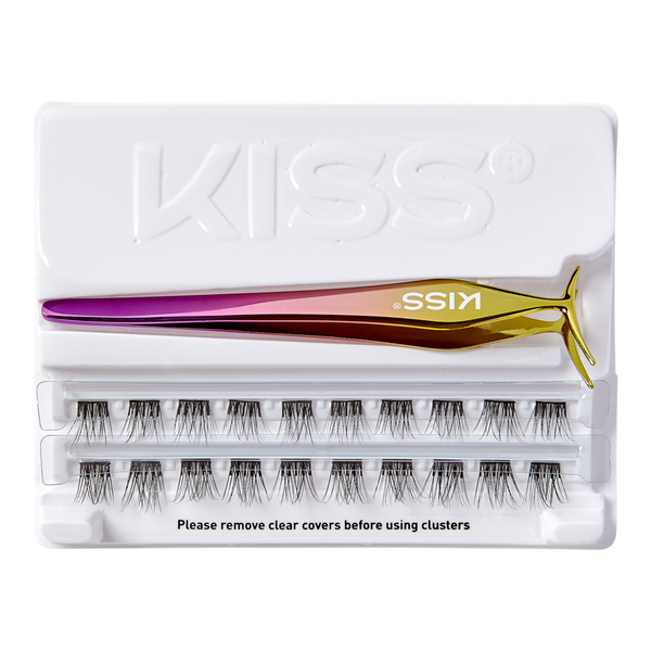 Kiss imPRESS Press-On Falsies Eyelash Clusters, Natural #2