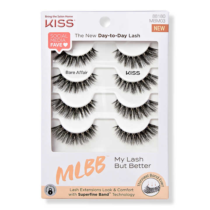 Kiss My Lash But Better False Eyelashes Multipack, Bare Affair 1
