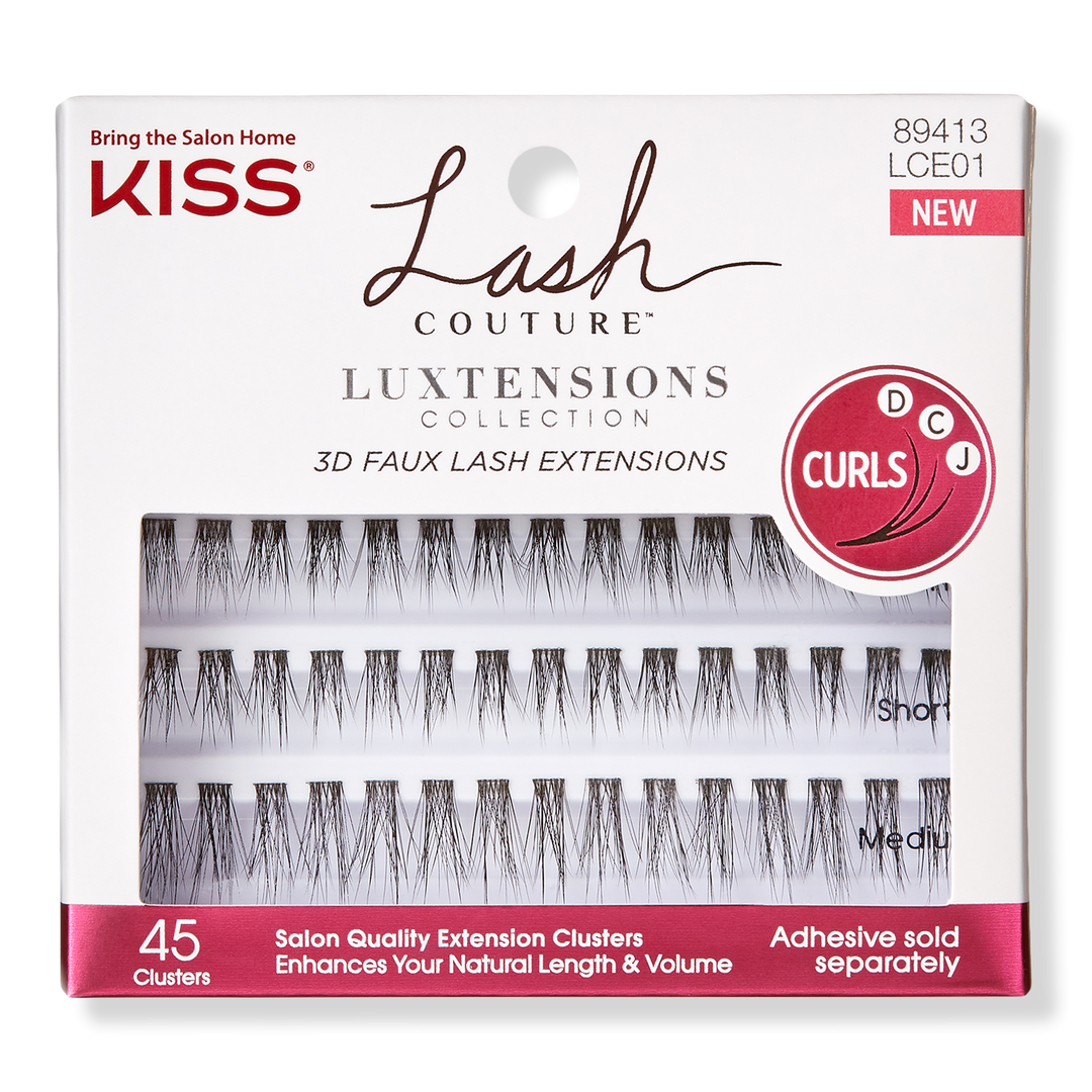Kiss Lash Couture Luxtensions 3D False Eyelash Extension Clusters Kit #01 #1