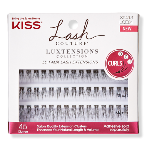 Kiss Lash Couture Luxtensions 3D False Eyelash Extension Clusters Kit