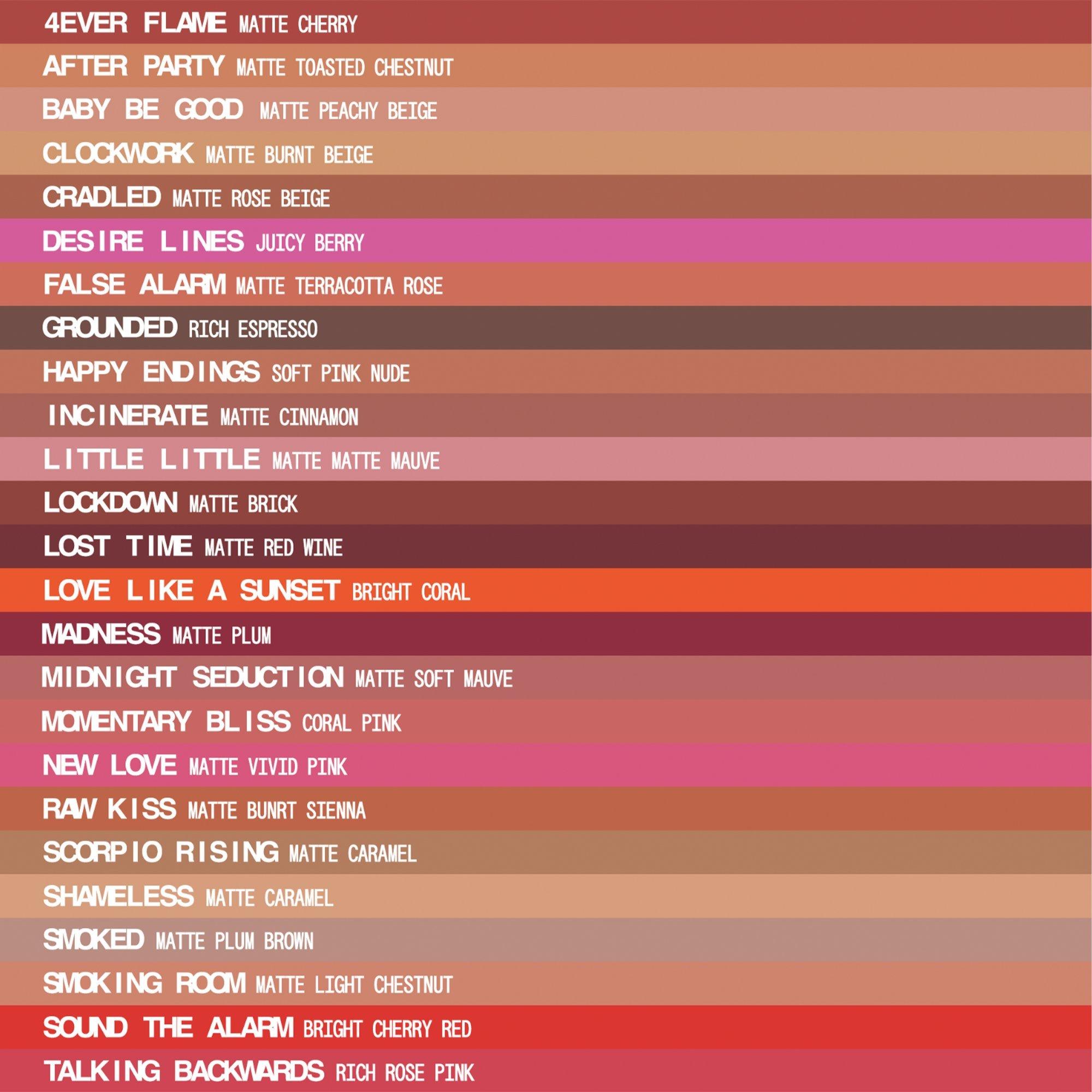 Карандаш для губ About-Face Matte Fix, цвет: 4ever Flame — фото 8