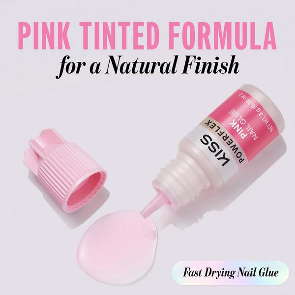 Kiss PowerFlex Pink Ultra Hold Press On Nail Glue #7