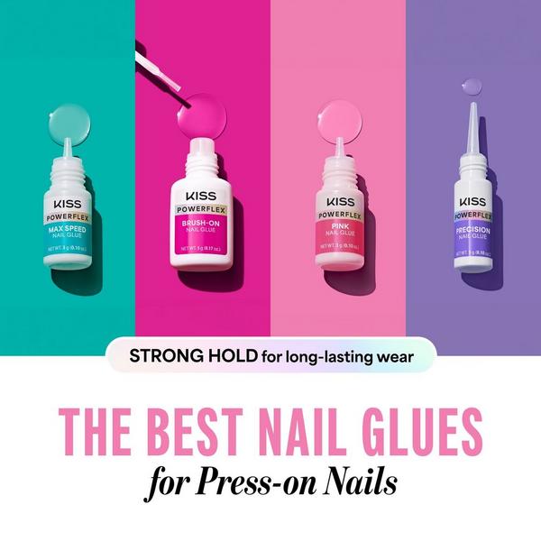 Kiss PowerFlex Pink Ultra Hold Press On Nail Glue #8