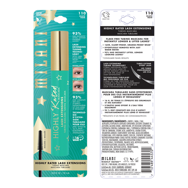 Milani Highly Rated Lash Extensions Tubing Mascara #8