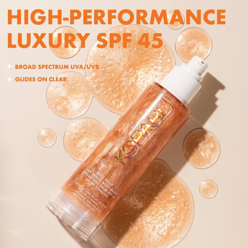 Rose Gold Sun Shield Body Glow Gel SPF 45