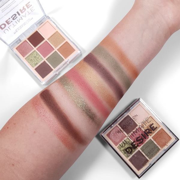 Revolution Beauty Ultimate Desire Shadow Palette Stripped Khaki #3