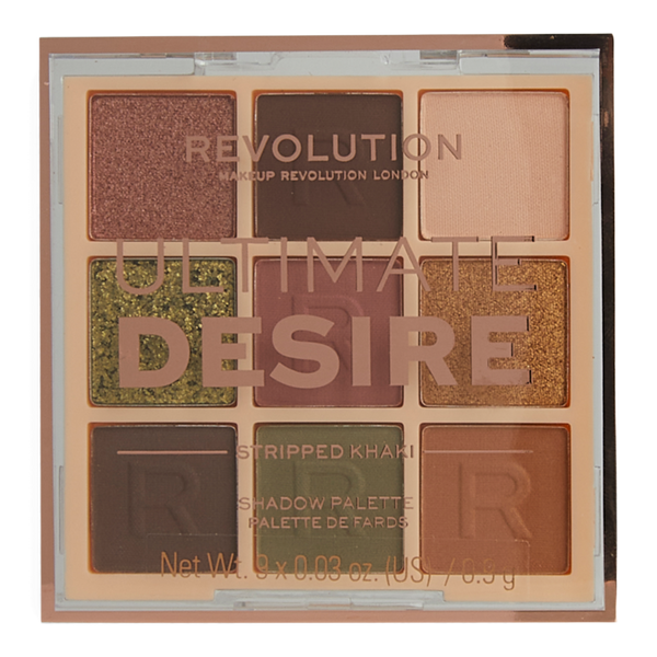 Revolution Beauty Ultimate Desire Shadow Palette Stripped Khaki #6