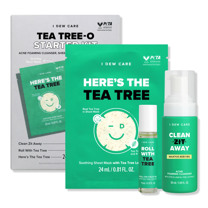 I Dew Care Tea Tree-O Starter Kit 3-Piece Acne Treatment Solution #1