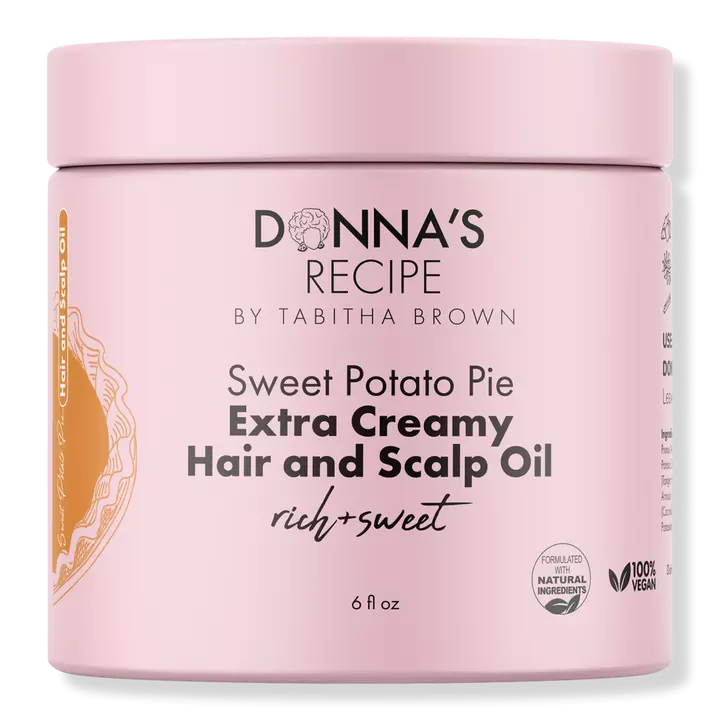 Donna's Recipe Sweet Potato Pie Extra Creamy Hair and Scalp Oil, 6.0 oz