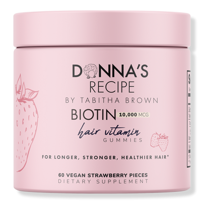 DONNA'S RECIPE Strawberry Biotin Hair Vitamin Gummies