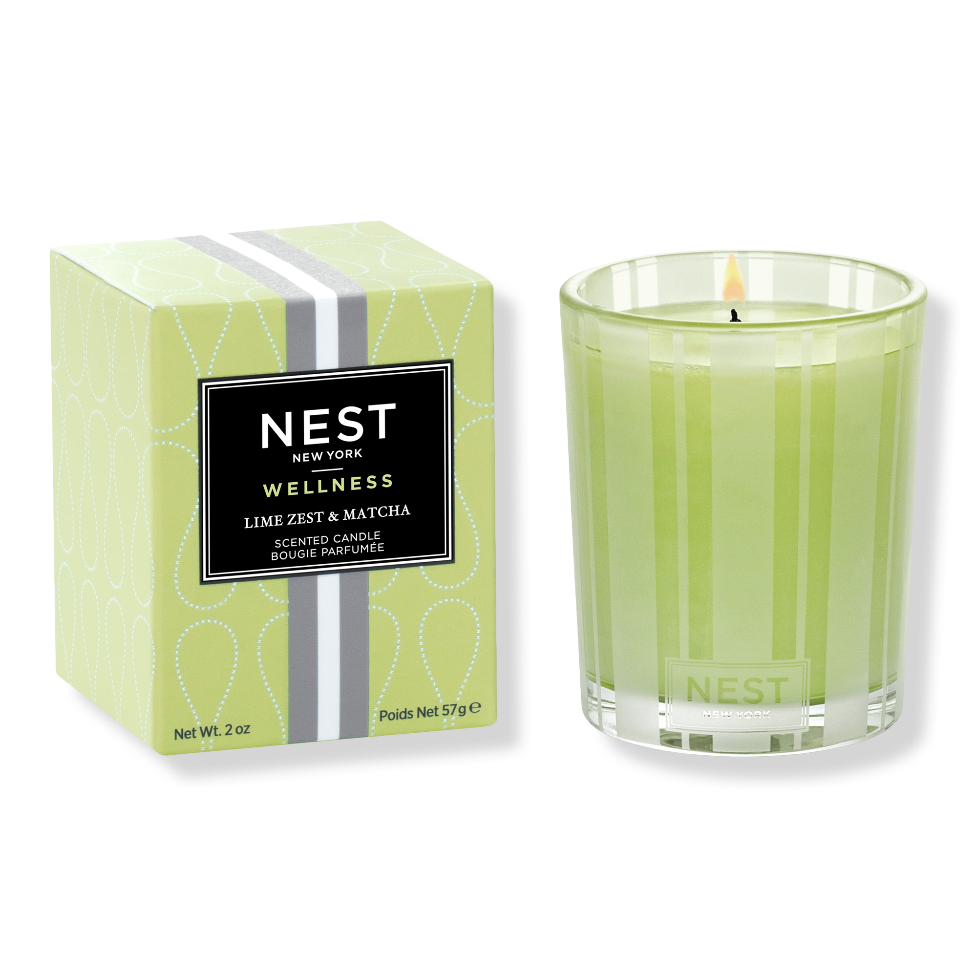 NEST New York Lime Zest & Matcha Votive Candle #1