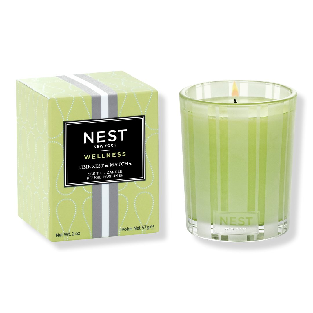 NEST New York Lime Zest & Matcha Votive Candle #1