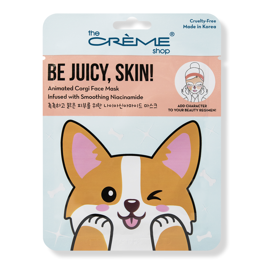 The Crème Shop Be Juicy, Skin! Animated Corgi Face Mask #1