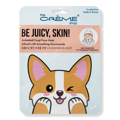 The Crème Shop Be Juicy, Skin! Animated Corgi Face Mask