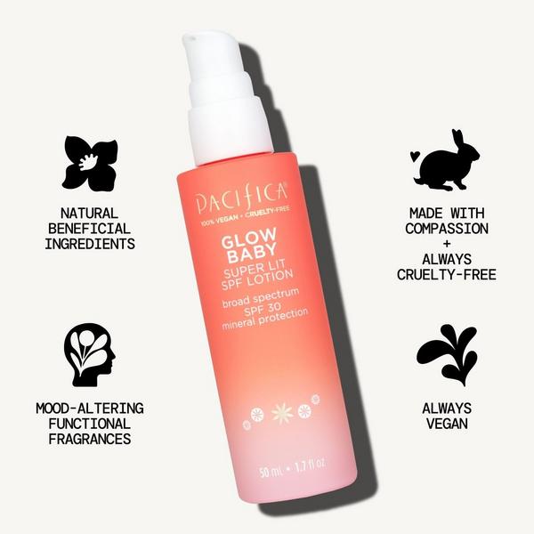 Pacifica Glow Baby Super Lit SPF 30 Face Lotion - UVA/UVB Mineral Sunscreen #8