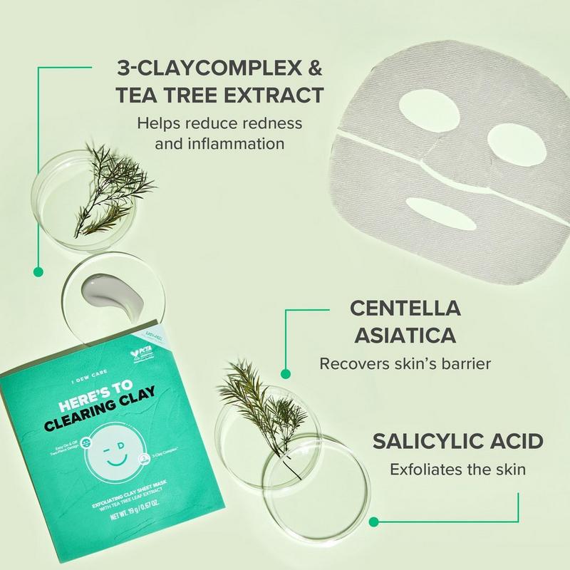 I Dew Care - Here's To Clearing Clay Exfoliating Sheet Mask | Ulta