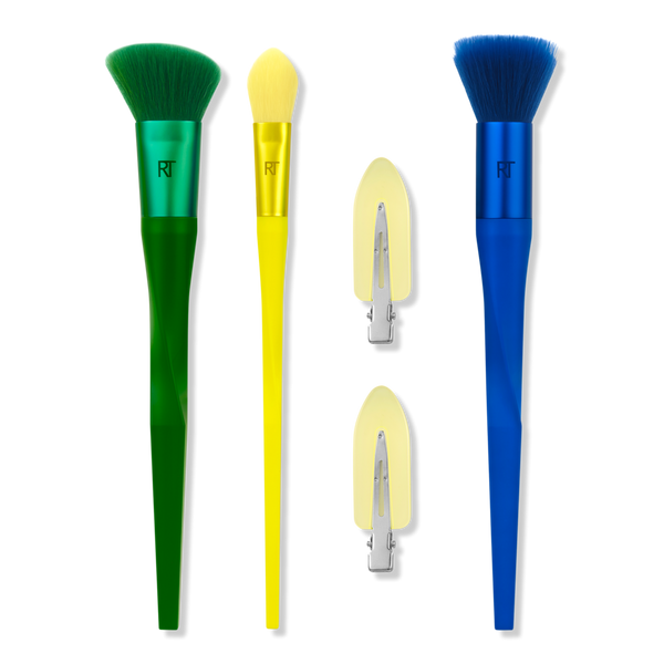 Real Techniques Daygleam Glazed Daze 4Piece Face Makeup Brush Set