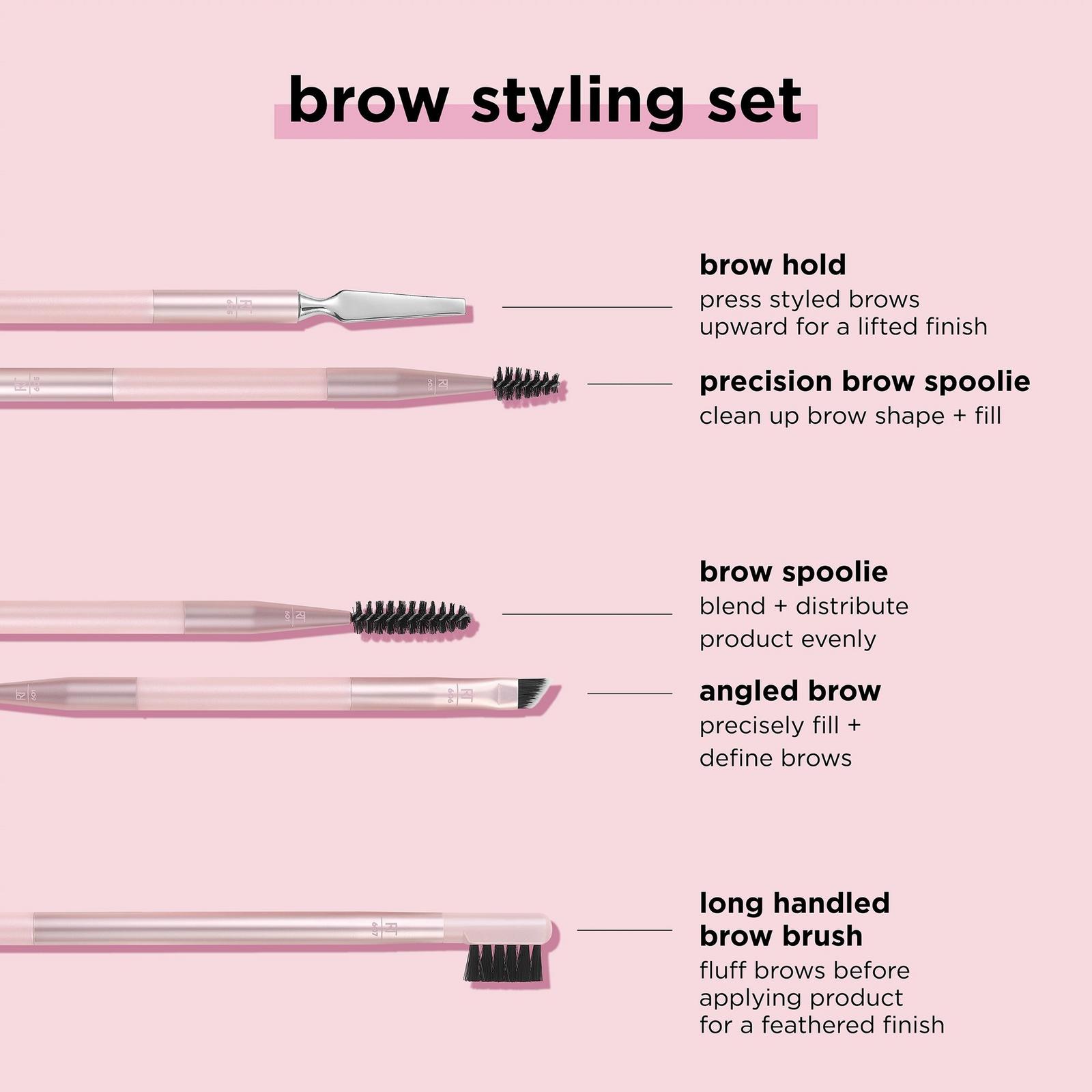 Brow Styling Makeup Brush and Tool Set