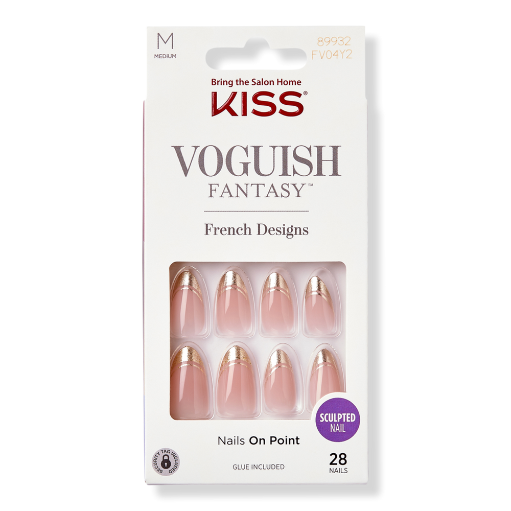 Kiss Voguish Fantasy Sculpted French Nails - Party Crasher