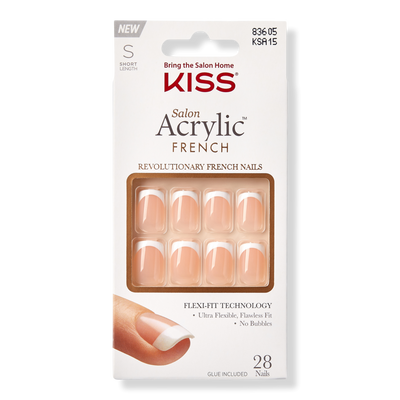 Kiss Salon Acrylic French Manicure Fashion Nails