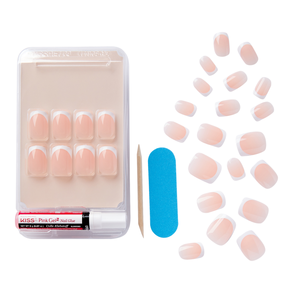 Salon Acrylic French Manicure Fashion Nails