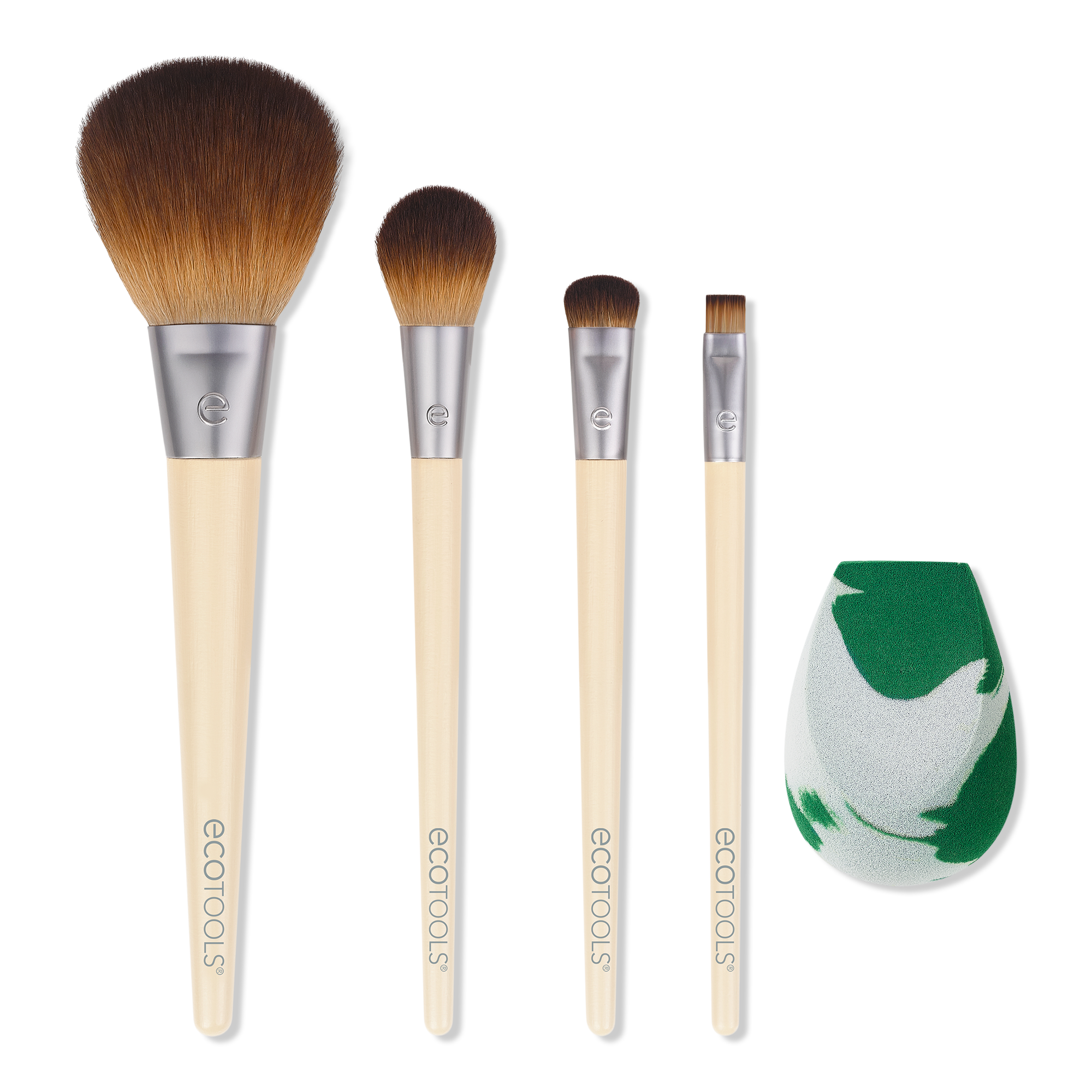 EcoTools The Core Five Makeup Brush + Sponge Set #1