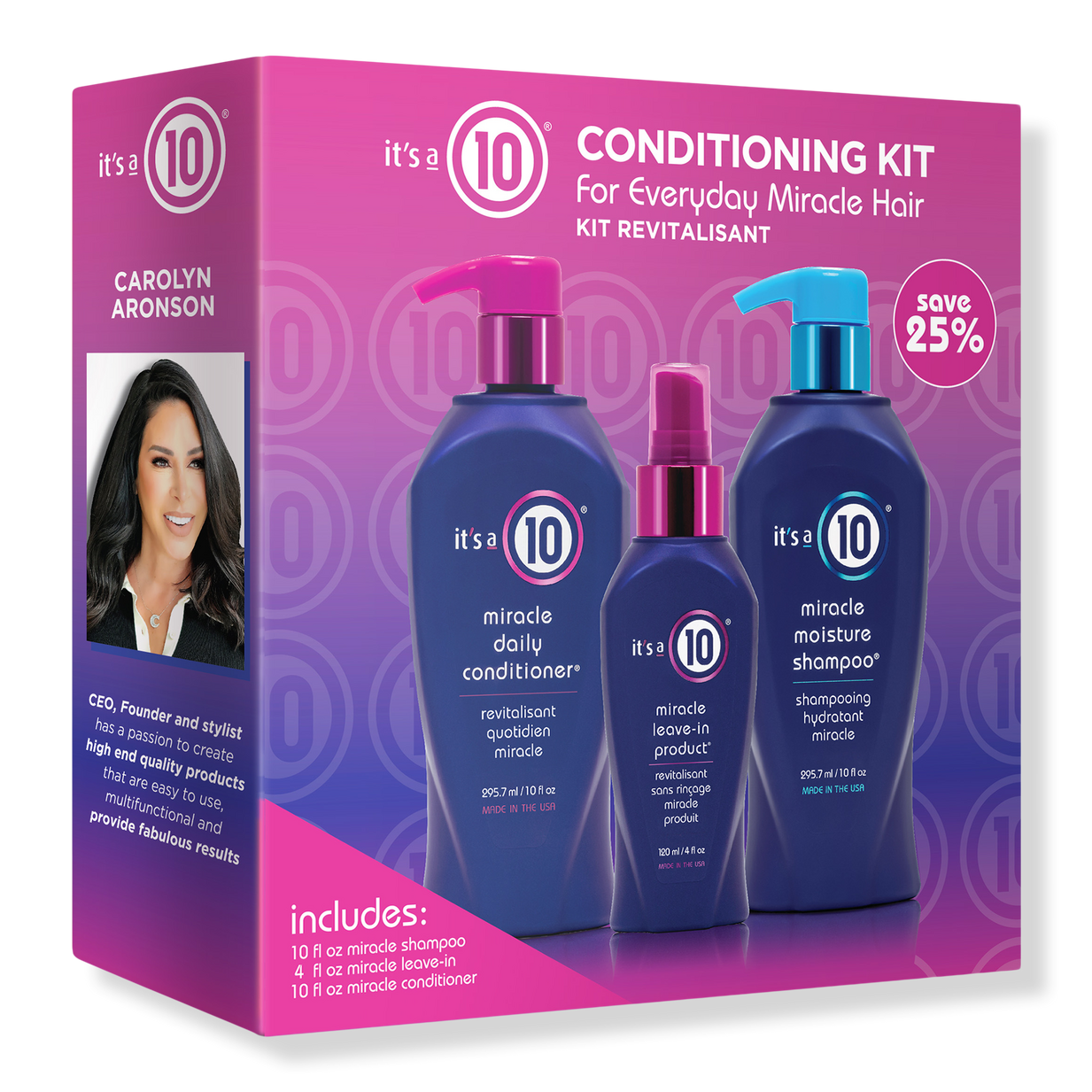 Conditioning Trio Kit For Everyday Miracle Hair - It's A 10