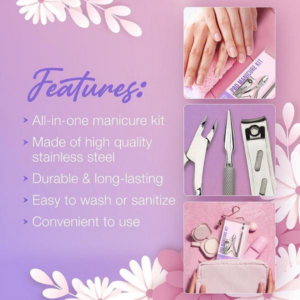 Flowery Pro Manicure Kit - Clip, Trim & Clean #5