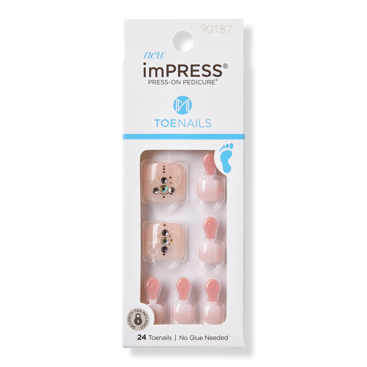 Kiss imPRESS Design Press-On Pedicure Toenails #1