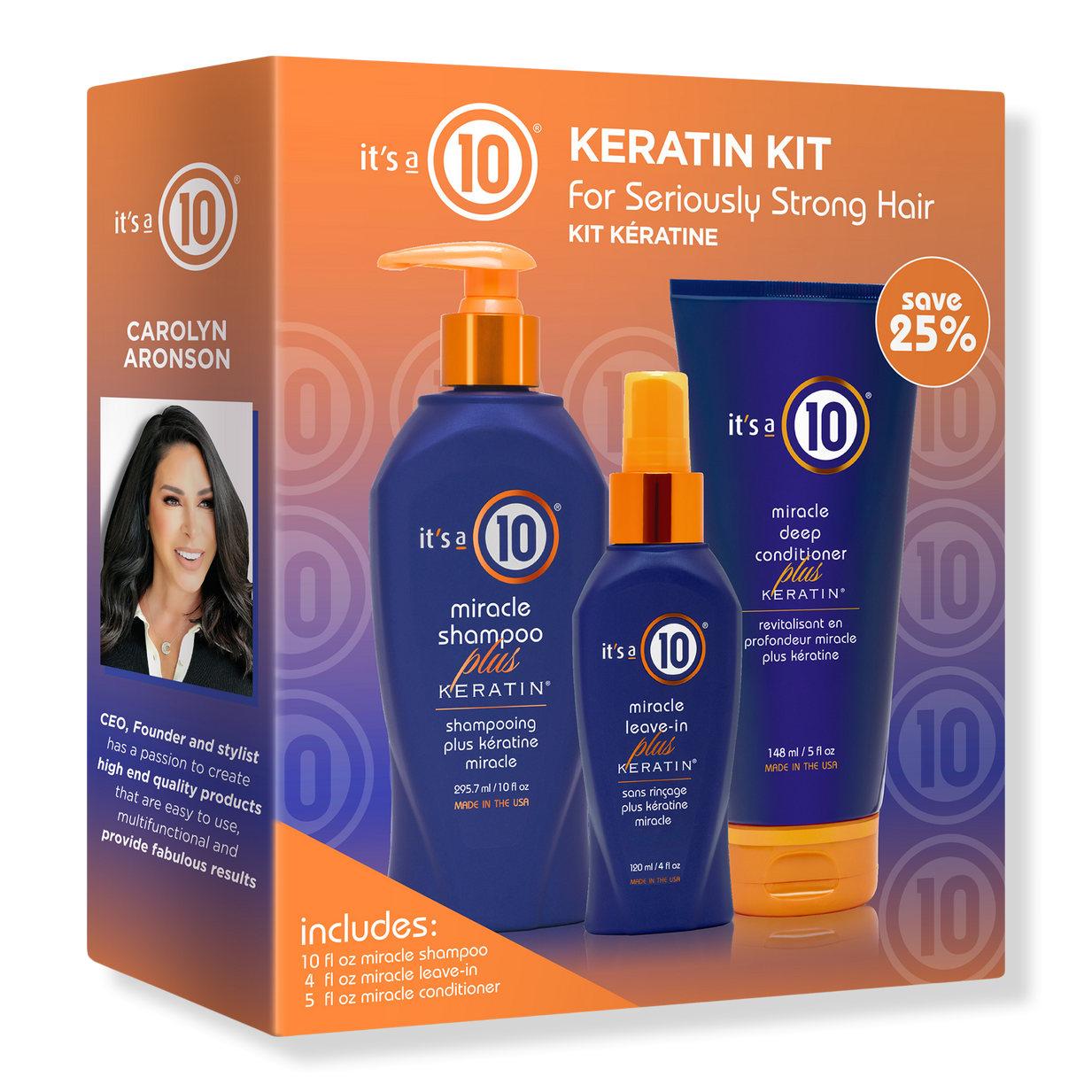 Keratin Trio Kit For All Hair Types - It's A 10