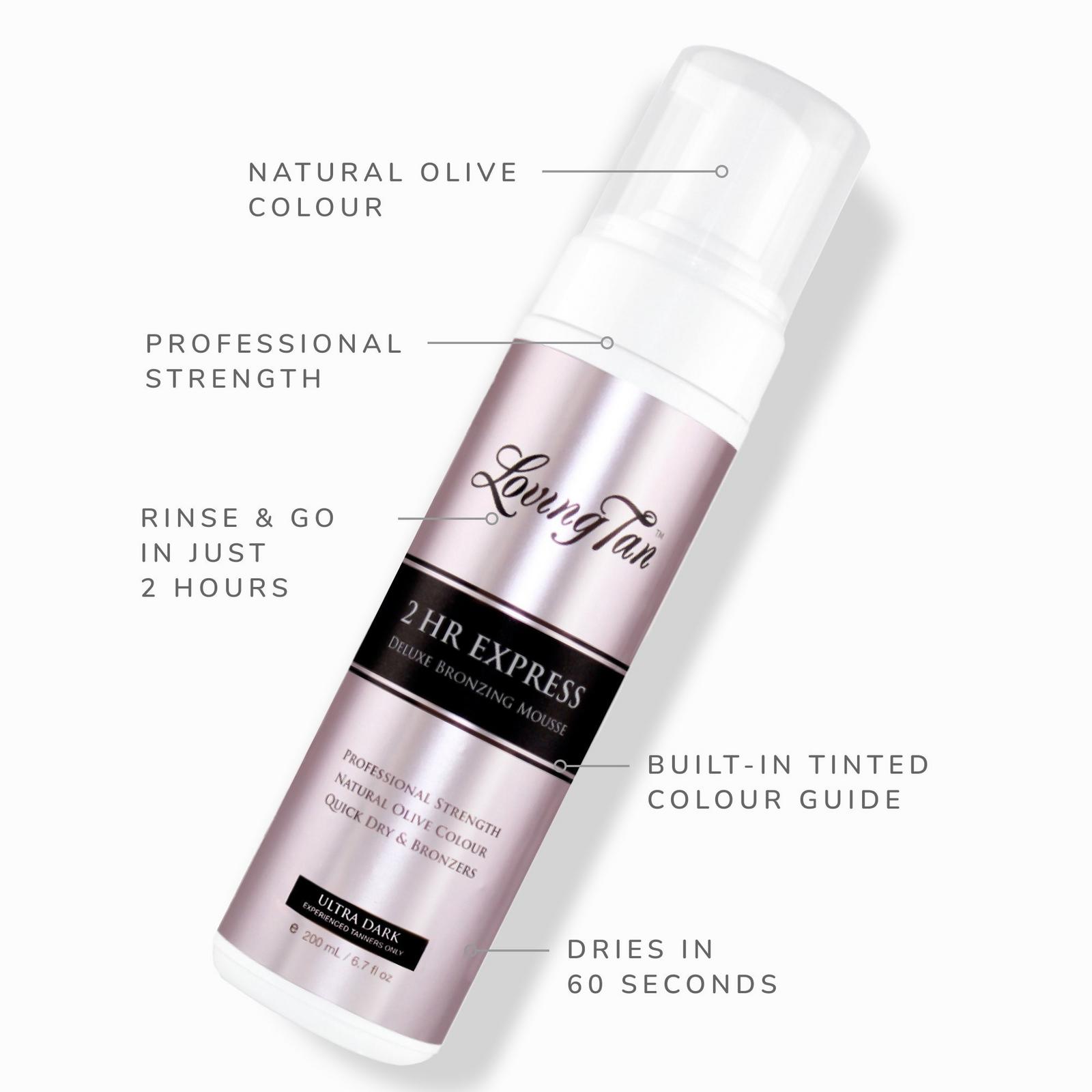 2 HR Express Self Tanning Mousse Ultra Dark