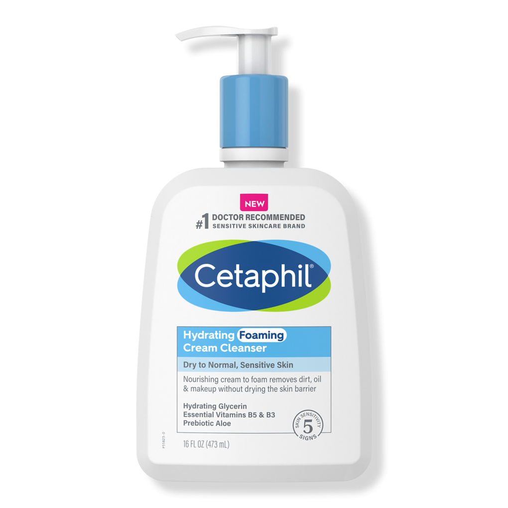 Cetaphil Cream Cleanser, Hydrating, Foaming - 16 fl oz