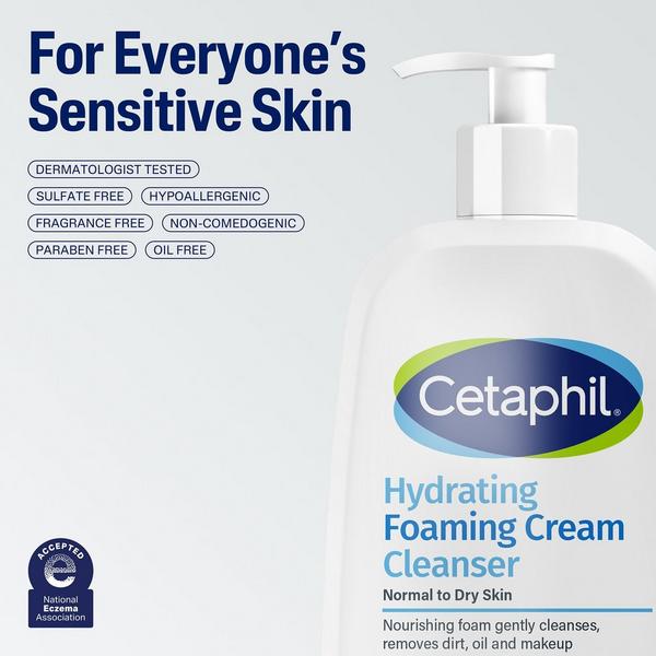 Cetaphil Hydrating Foaming Cream Cleanser #3