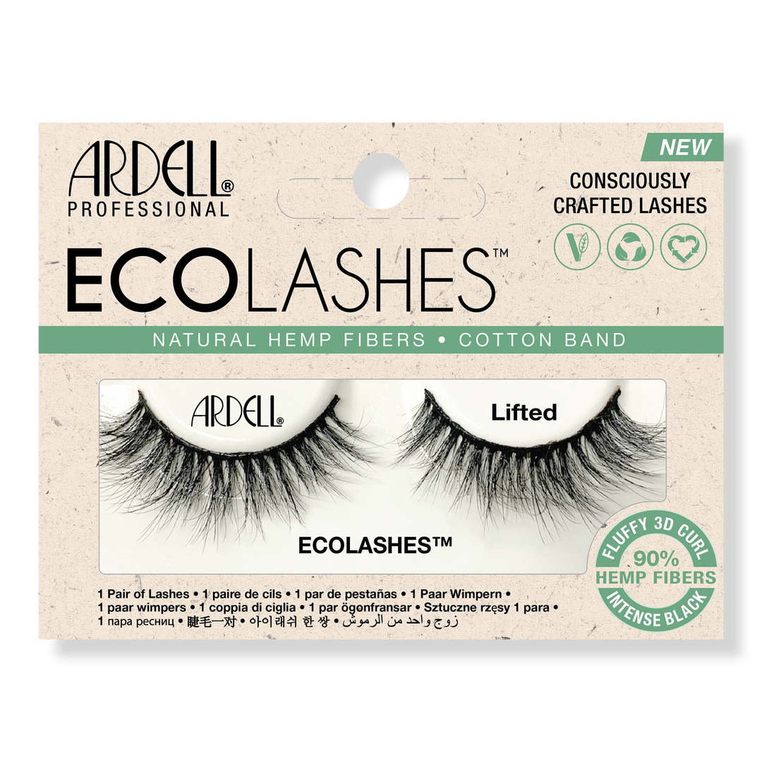 Ardell Eco Lashes in Lifted with Natural Hemp Fibers and Cotton Band #1